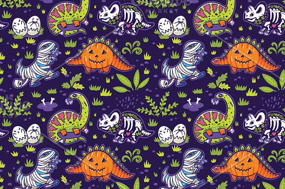Jurassic Halloween in Patterns - product preview 1