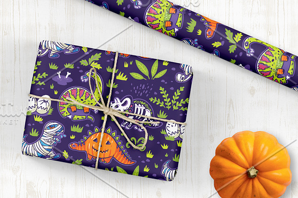 Jurassic Halloween in Patterns - product preview 4