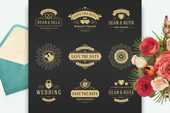 230 Wedding Overlays and Titles in Wedding Templates - product preview 1