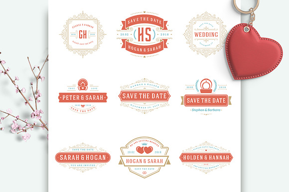 230 Wedding Overlays and Titles in Wedding Templates - product preview 14