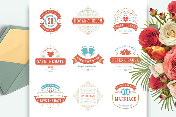 230 Wedding Overlays and Titles in Wedding Templates - product preview 17