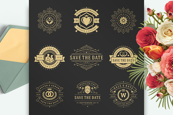 230 Wedding Overlays and Titles in Wedding Templates - product preview 21