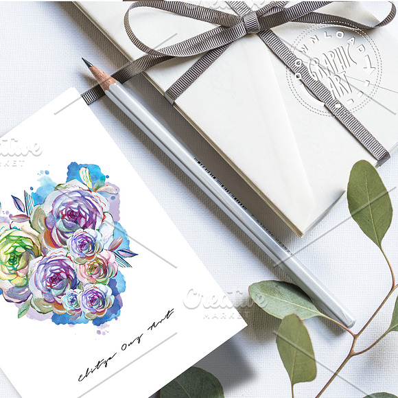 Watercolor Print in Illustrations - product preview 2