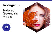 Instagram Textured Geometric Masks