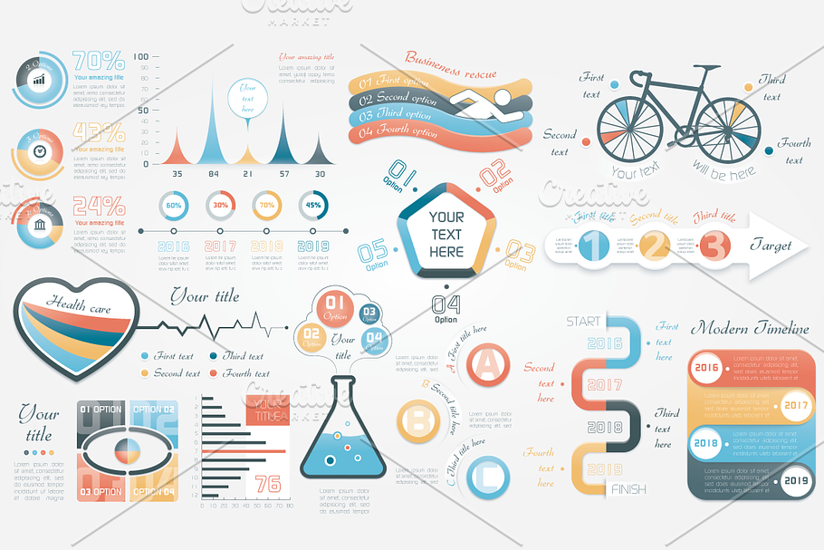 40% OFF Infographic Elements Bundle in Presentation Templates - product preview 8