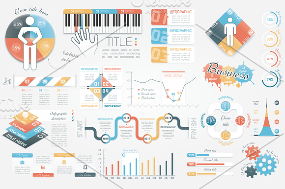 40% OFF Infographic Elements Bundle in Presentation Templates - product preview 1