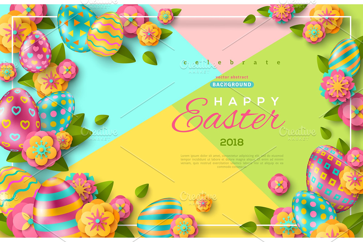 Easter flyer template in Illustrations - product preview 8