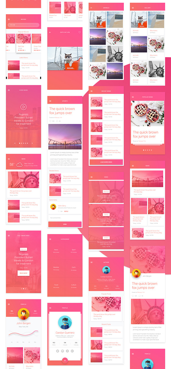 Material Design UI BUNDLE - 60% off in UI Kits and Libraries - product preview 8