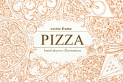 Pizza Vector Frame