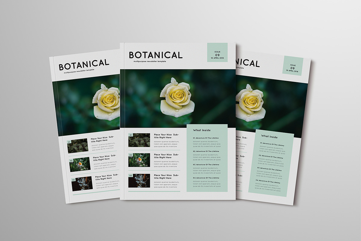 Botanical Newsletter in Magazine Templates - product preview 8