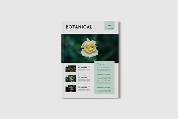 Botanical Newsletter in Magazine Templates - product preview 1