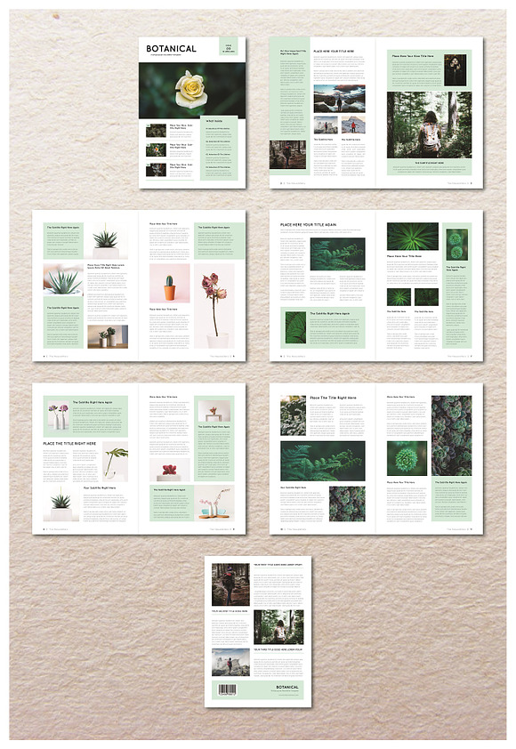Botanical Newsletter in Magazine Templates - product preview 8