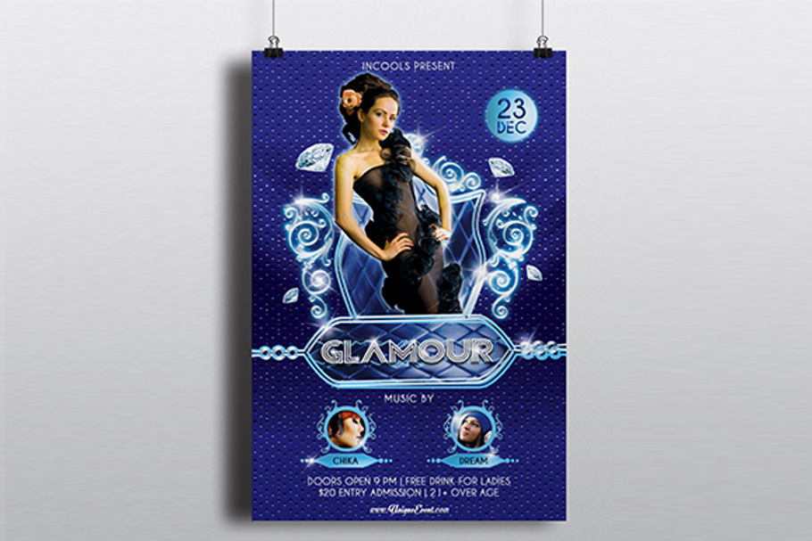 Glamour Flyer Template in Flyer Templates - product preview 8