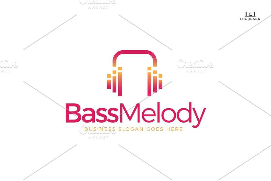 Bass Melody Logo in Logo Templates - product preview 8