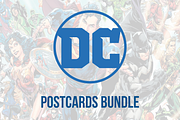 DC comics postcards Bundle