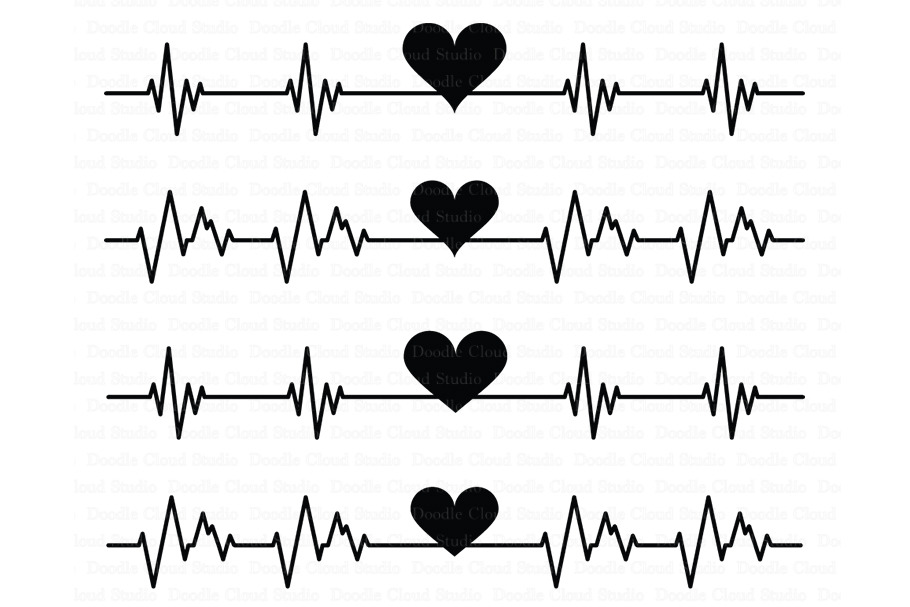 Heartbeat SVG, Cardio Heart SVG