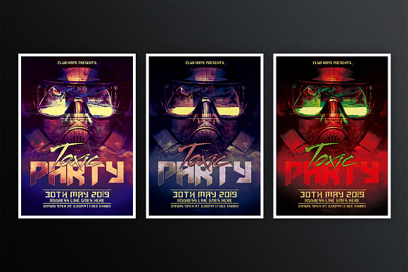 Toxic Party 1 in Flyer Templates - product preview 1
