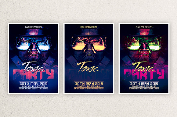 Toxic Party 1 in Flyer Templates - product preview 2