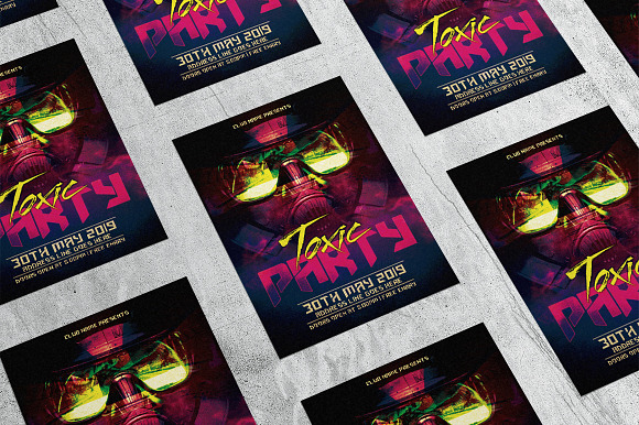 Toxic Party 1 in Flyer Templates - product preview 3