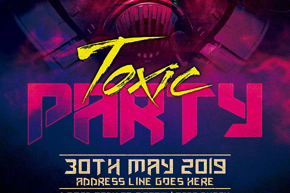 Toxic Party 1 in Flyer Templates - product preview 4