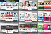 9 Corporate Business Flyer Bundle