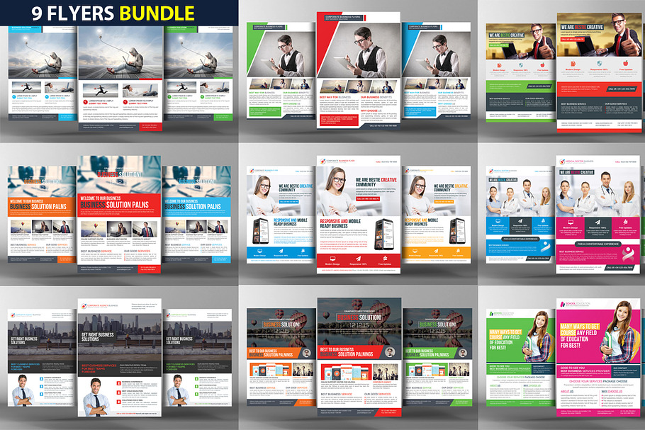 9 Corporate Business Flyer Bundle in Flyer Templates - product preview 8