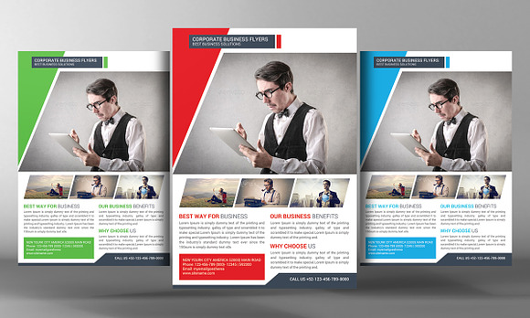 9 Corporate Business Flyer Bundle in Flyer Templates - product preview 2