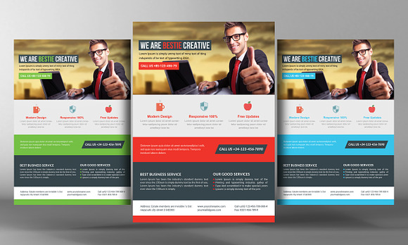 9 Corporate Business Flyer Bundle in Flyer Templates - product preview 3