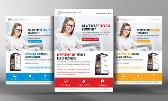 9 Corporate Business Flyer Bundle in Flyer Templates - product preview 4