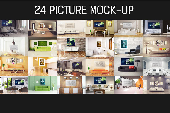 24 Picture Mock-up Bundle#3 in Print Mockups - product preview 6