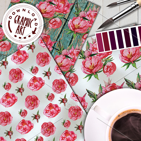 DIGITAL PAPER PATTERNS PACK in Illustrations - product preview 1