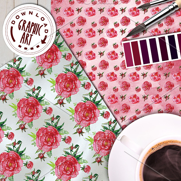 DIGITAL PAPER PATTERNS PACK in Illustrations - product preview 2