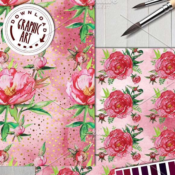 DIGITAL PAPER PATTERNS PACK in Illustrations - product preview 5