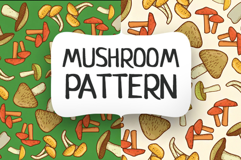 Mushroom pattern in Patterns - product preview 8