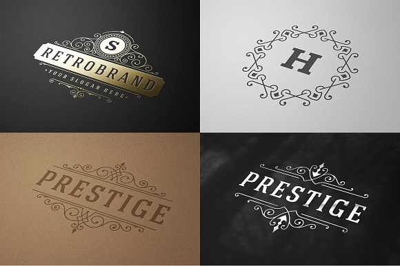 20 luxury ornaments logos & monogram in Logo Templates - product preview 3