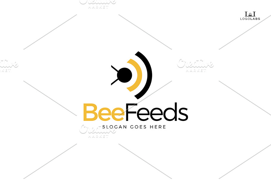 Bee Feeds Logo in Logo Templates - product preview 8