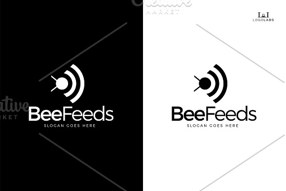 Bee Feeds Logo in Logo Templates - product preview 1