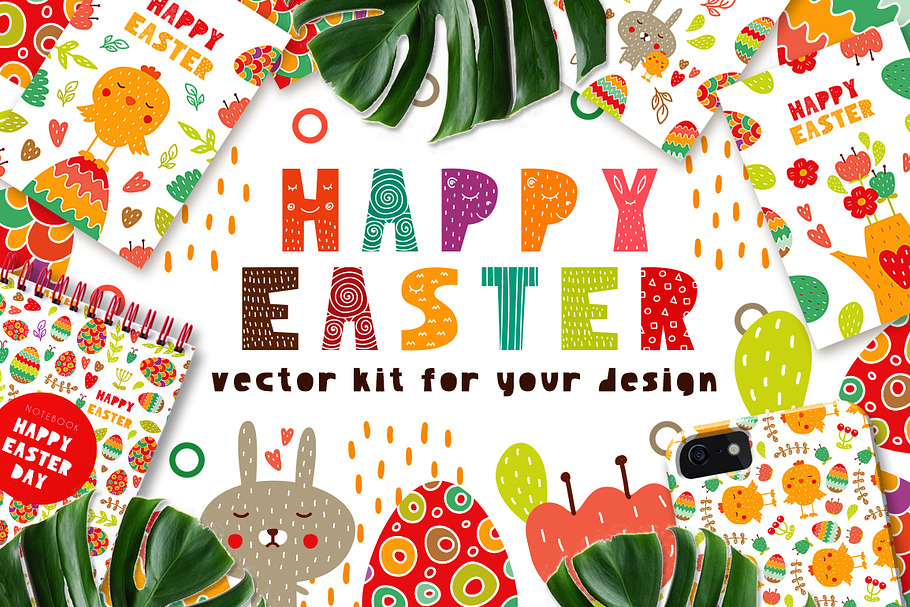 Happy Easter - Vector Kit