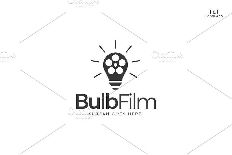 Bulb Film Logo in Logo Templates - product preview 8