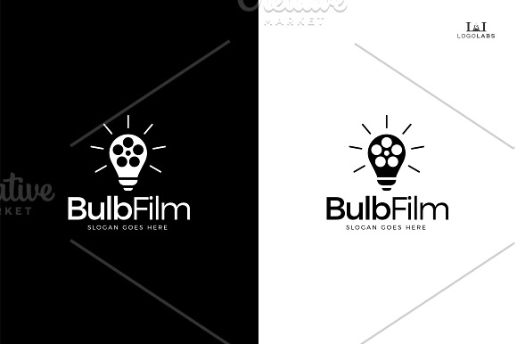 Bulb Film Logo in Logo Templates - product preview 1