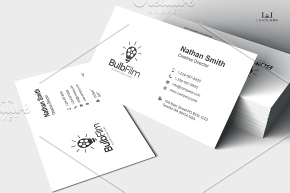 Bulb Film Logo in Logo Templates - product preview 2