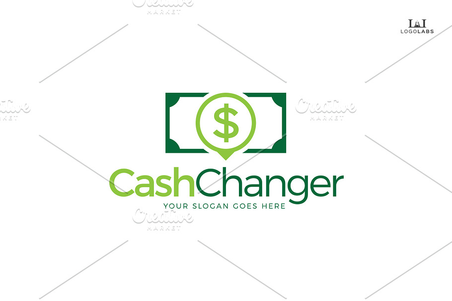 Cash Changer Logo in Logo Templates - product preview 8