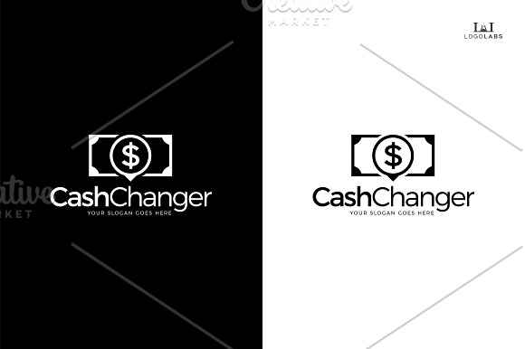 Cash Changer Logo in Logo Templates - product preview 1