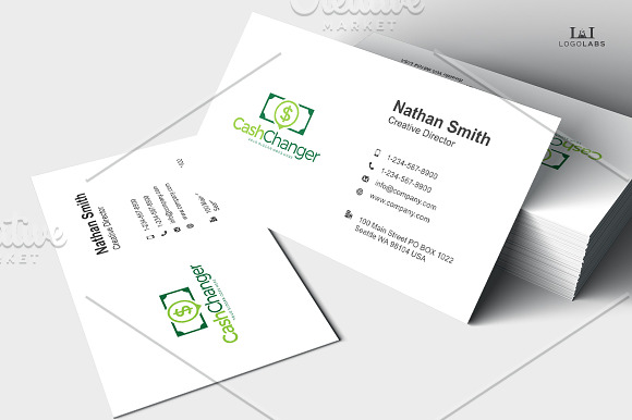 Cash Changer Logo in Logo Templates - product preview 2