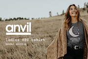 Anvil 880 Womens TShirt Model Mockup