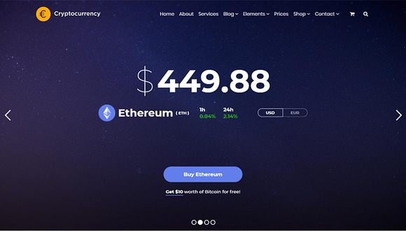 Cryptocurrency WordPress Theme in WordPress Business Themes - product preview 6