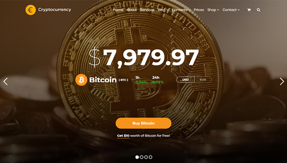 Cryptocurrency WordPress Theme in WordPress Business Themes - product preview 7