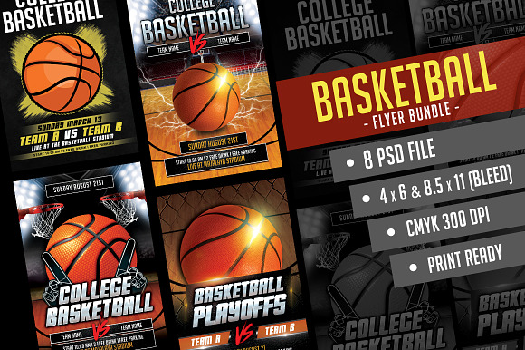 Basketball Flyer Bundle in Flyer Templates - product preview 4