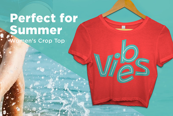 Women's Crop Top Mockup in Product Mockups - product preview 1