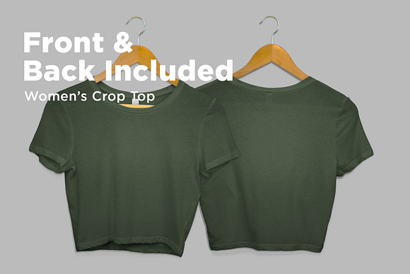 Women's Crop Top Mockup in Product Mockups - product preview 2